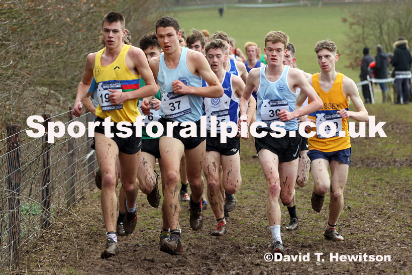 Mens under-20s, 2020 British Athletics Inter Counties Cross Country Champs., Prestwold Hall, Loughborough. Photo: David T. Hewitson/Sports for All Pics